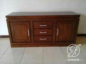 Bufet TV Jati Minimalis Modern