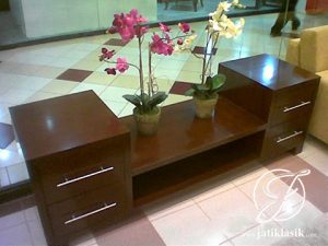 Bufet TV Minimalis Jati Oregon