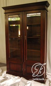 Lemari Arsip Jati Minimalis 2 Pintu