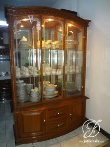 Lemari Hias Minimalis Jati Tambang