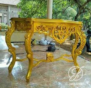 Meja Konsul Jati Ukir Itali