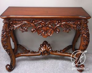 Meja Konsul Jati Ukir Tiara