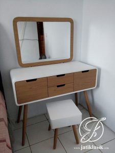 Meja Rias Jati Minimalis Korea