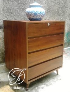 Nakas Minimalis Korea Kayu Jati