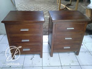 Nakas Tempat Tidur Jati Minimalis