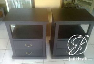 Nakas Tempat Tidur Minimalis Kayu Jati