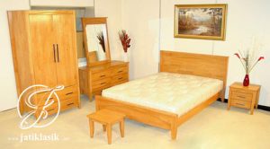 Set Tempat Tidur Anak Jati Minimalis