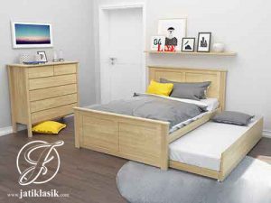Set Tempat Tidur Anak Minimalis Double