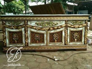 Bufet Davinci Selendang Jati Marmer