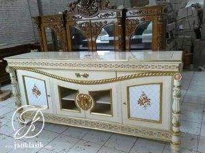 Bufet Davinci Tambang Jati Duco Marmer