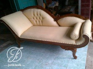 Kursi Sofa Jati Louis Mawar