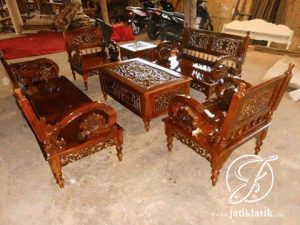 Kursi Tamu Arimbi Jati Ukir