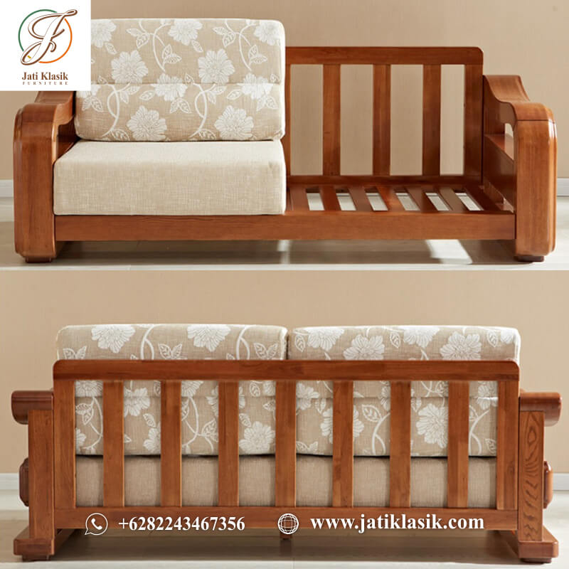 Furniture ruang tamu minimalis dengan gaya kursi ruang tamu Korea kayu jati cocok untuk ruang tamu berskala kecil lengkap dudukan 3 2 1, meja tamu, meja sudut.