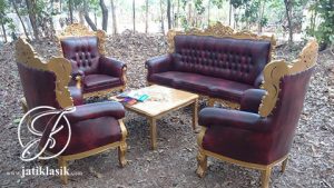 Kursi Tamu Romawi Rintik Emas