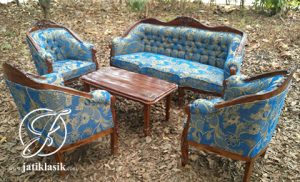 Kursi Tamu Sofa Louis Kayu Jati
