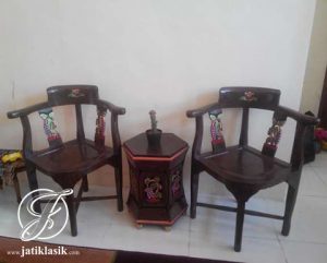 Kursi Teras Anggur Jati Mewah