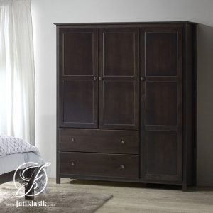 Lemari Pakaian Minimalis Laci 3 Pintu