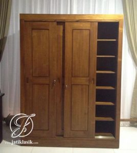 Lemari Pakaian Minimalis Pintu Sliding