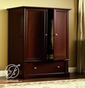 Lemari Pendek Jati Minimalis 2 Pintu