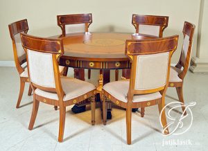 Set Meja Makan Jati Perancis
