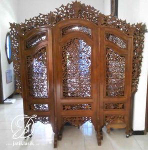 Sketsel Gebyok Jati Ukir Jepara