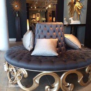 Kursi Sofa Bundar Jati Christopher