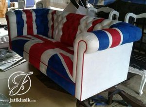 Kursi Sofa Motif Bendera Amerika