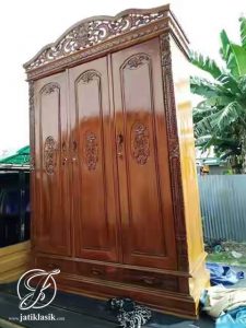 Lemari Pakaian Jati Tiara Natural
