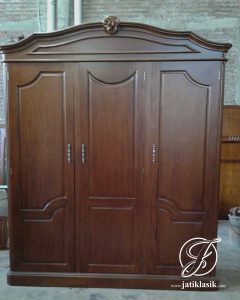 Lemari Pakaian Minimalis Jati Kanopi