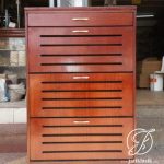 Rak Sepatu Jati Minimalis Terbaru