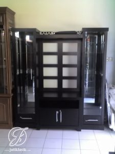 Bufet Partisi Minimalis Jati Mewah