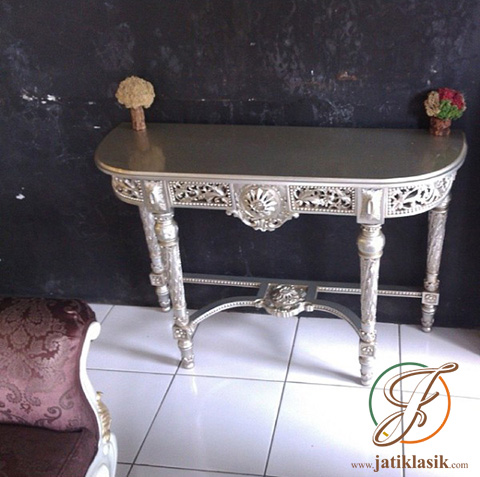 Meja Konsol Carving Ukir Klasik Jepara