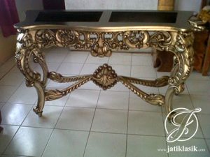 Meja Konsol Jati Classic Ukir Jepara