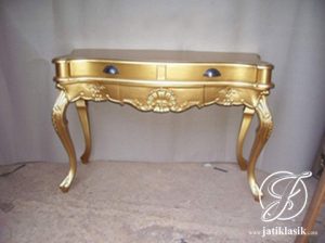 Meja Konsol Jati Ukir Mahkota