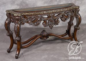 Meja Konsol Jati Ukir Silvia Itali