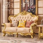 Sofa Tamu Jati Ukir Jepara Gold Adelina