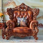 Sofa Tamu Jati Ukir Jepara Mewah Fish