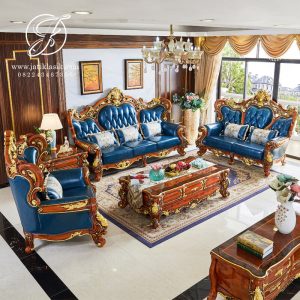 Sofa Tamu Jati Ukir Jepara Modern Regina