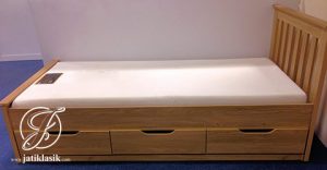 Dipan Anak Jati Minimalis 3 Laci