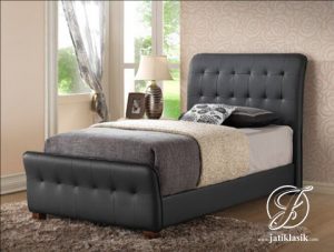 Ranjang Anak Minimalis Jati Full Jok