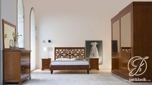 Set Kamar Minimalis Jati Karawangan