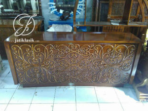 Bufet Minimalis Love Jati Mewah