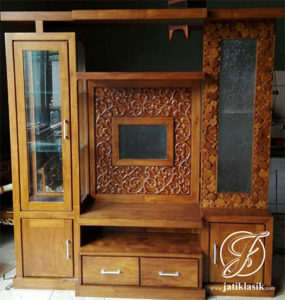 Bufet Partisi Jati Minimalis Koin Modern