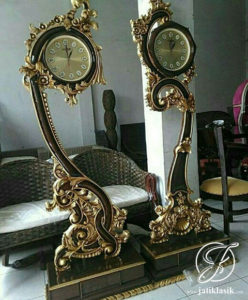 Jam Hias Jati Ukir Jepara