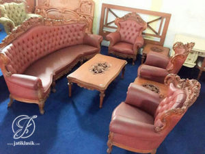 Kursi Tamu Barcelona Jati Klasik