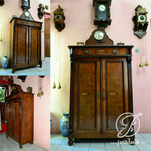 Lemari Jam Minimalis Jati Klasik