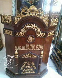 Mimbar Masjid Jati Ukir Mewah