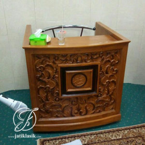 Mimbar Mewah Jati Ukir Jepara
