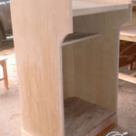 Mimbar Jati Simpel Minimalis Modern