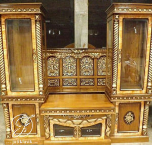 Set Bufet TV Jati Davinsi Selendang